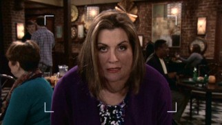 Victoria (Wendie Malick) dons an unconvincing fat suit for a "Fat Like Me" expos in her pursuit of a local news award.