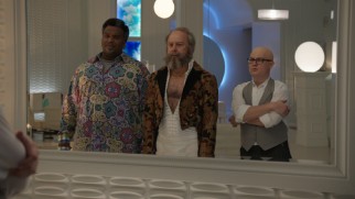 Alternate versions of the "You look like..." putdowns feature in both deleted scenes and bloopers.