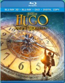 Hugo: Limited 3D Edition (Blu-ray 3D + Blu-ray + DVD + Digital Copy) combo pack cover art - click to buy from Amazon.com