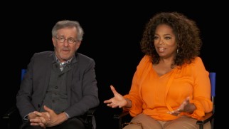 Steven Spielberg and Oprah Winfrey seem happy to reunite as co-producers nearly thirty years after he directed her in "The Color Purple."