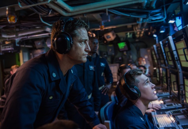 Gerard Butler plays Commander Joe Glass, who is assigned to captain the USS Arkansas, the submarine that represents America's best hope of preventing World War III.