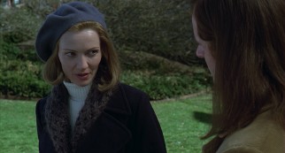 Elena (Joan Allen) doesn't know exactly how to take the apparent advances of a long-haired minister.