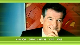 The main menu too briefly simulates the thrill of a Pierce Brosnan webcam call.