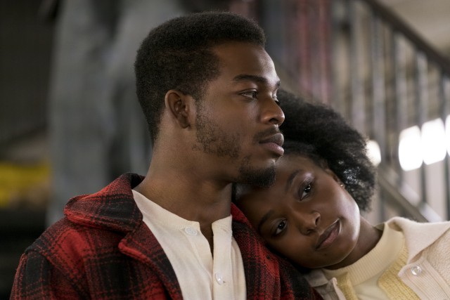 "If Beale Street Could Talk" centers on the challenged romance of Fonny Hunt (Stephan James) and Tish Rivers (Kiki Layne).