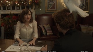 Rose Byrne is on edge while filming a scene with live doves.