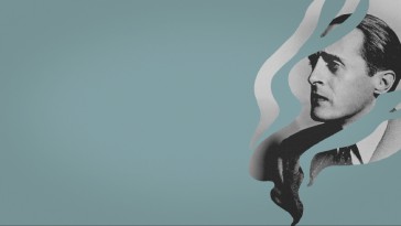 This image of Ren Clair fills in the smoke trails of the cover design for the entirety of the 20-minute radio interview with the director (and uncredited writer and producer).