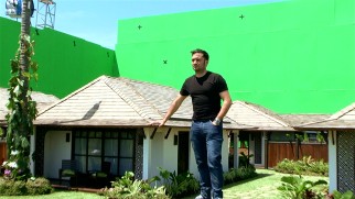 J.A. Bayona is a giant among Spanish filmmakers, at least he seems like one on the one-third scale model Thai resort set seen in "Realizing 'The Impossible.'"