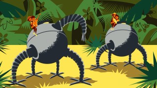 The New Nomanisan Island converts once menacing machinery into fun resort attractions.