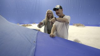 Roland Emmerich directs Brent Spiner in "Another Day: The Making of 'Independence Day: Resurgence.'"
