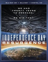 Independence Day: Resurgence: Blu-ray 3D + Blu-ray + Digital HD combo pack cover art -- click to buy from Amazon.com