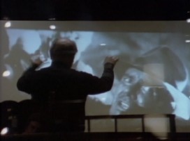 John Williams conducts to the movie in "The Music of Indiana Jones."