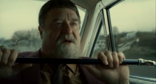 Taking the backseat on a drive to Chicago, jazz musician Roland Turner (John Goodman) bombards Llewyn with his thoughts and opinions.