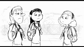 The emotions encounter some resistance steering Riley through this deleted schoolyard encounter.