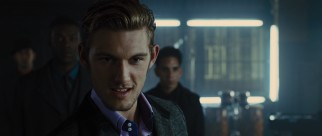 In the future, gangsters like Fortis (Alex Pettyfer) are called minutemen, but they still wear pinstripe suits and speak in British accents.