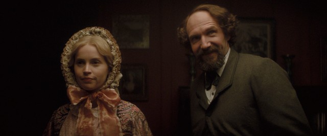 In "The Invisible Woman", Charles Dickens (Ralph Fiennes) becomes romantically involved with Nelly Ternan (Felicity Jones), a significantly younger and not so talented actress.