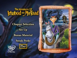 The Adventures of Ichabod and Mr. Toad DVD Menu