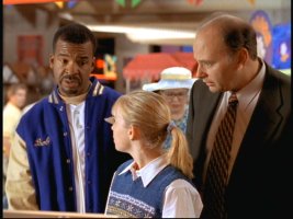 The girl can see David Alan Grier...can you?
