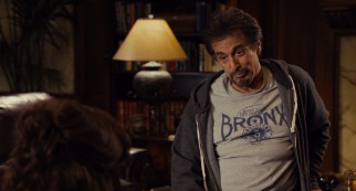 Acting legend Al Pacino (in his casual clothes) is inexplicably quite enamored with Jill.