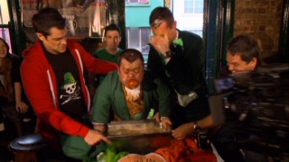 Knoxville, "Wee Man" and the gang get wild in an Irish pub during the "Jackass European Tour."