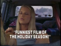 "Jackie Brown"'s Christmas Day release inspired the tagline and this TV spot critic's quote placed over a grooving Bridget Fonda.