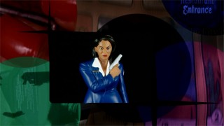 A limited edition miniature Jackie Brown statue is pictured in the Memorabilia gallery.