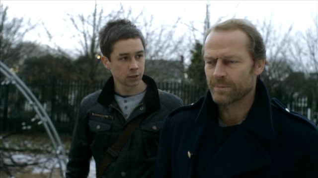 Young Cody Farraher (Killian Scott) and old-school, hard-nosed Jack Taylor (Iain Glen) make an unlikely team of crime-solvers in the Irish mystery series "Jack Taylor."