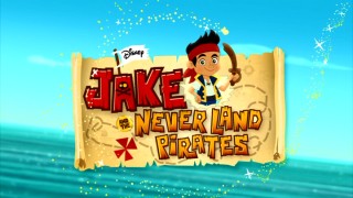 The "Jake and the Never Land Pirates" logo lives up to the first part of the show's title.
