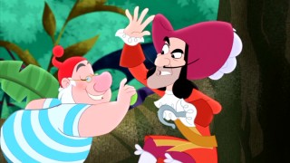 Having briefly known the joys of kites, Smee's yo-yo action can't cut it for Captain Hook.