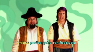 As members of the pirate-themed Portland rock band Captain Bogg and Salty, Loren Hoskins and Kevin Hendrickson make apt choices for the series' primary musicians, here given the Pirate-oke treatment.