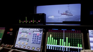 We get a peek at the remixing performed for the Blu-ray's 7.1 DTS-HD master audio soundtrack in "Jaws: The Restoration."