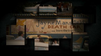 The Blu-ray's menu breaks off rectangles to display clips and stills.