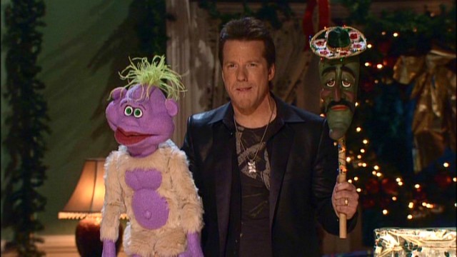 Jeff Dunham juggles three characters, two puppets, and two voices when he shares the stage (and screen) with Peanut and Jose Jalapeno on a Stick.