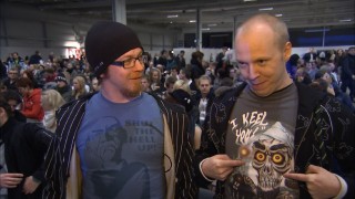 Fans from some part of the world wear their love of Jeff Dunham on their character T-shirts.