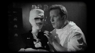 Jeff Dunham plays Dr. Frankenstein in the fake movie trailer that introduces Walter as Crankenstein.