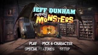 The Blu-ray's creative menus take you around a haunted house inspired by the special's stage set.