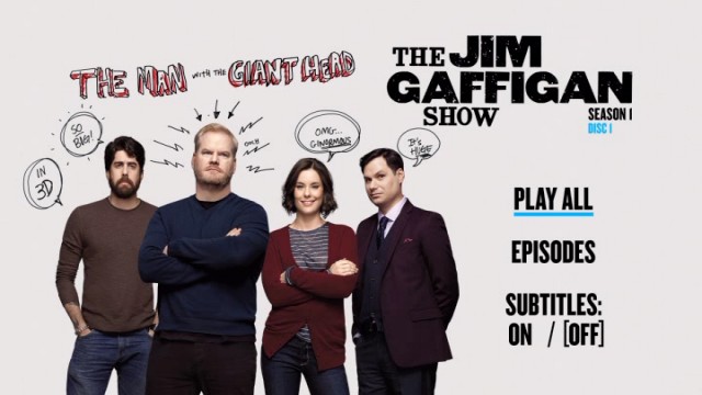 No bonus features are found on either disc of The Jim Gaffigan Show: Season One DVD.