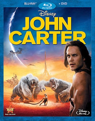 John Carter Blu-ray + DVD combo pack cover art