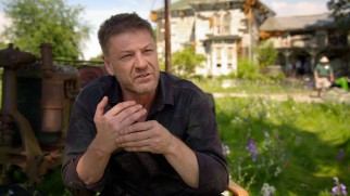 Actor Sean Bean shares his thoughts from a scenic garden.