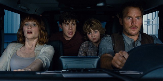 Driven by Owen (Chris Pratt) and Claire (Bryce Dallas Howard), Gray (Ty Simpkins) and Zach (Nick Robinson) get more excitement than they imagine when all hell breaks loose at Jurassic World during their Christmas vacation.