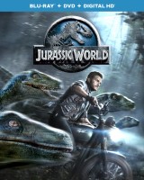 Jurassic World: Blu-ray 3D + Blu-ray + DVD + Digital HD combo pack cover art -- click to buy from Amazon.com
