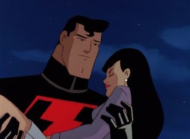 Superman rescues Lois Lane in 1997's "Brave New Metropolis."