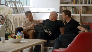 Vincent D'Onofrio shows his Judge brothers his bald Kingpin head in "Inside the Judge."