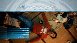 Takeshi takes a spill on the "Key of Life" DVD's main menu.