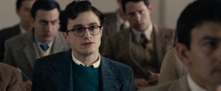 Freshman Allen Ginsberg (Daniel Radcliffe) questions his professor's teachings on poetry.