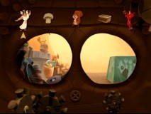 "Kronk's Brain Game" gives you Kronk's view of the world.