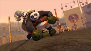 Po gets more than he bargained for when he agrees to fight his childhood idol Kwan the Unkillable in the "Legends of Awesomeness" episode "Has-Been Hero."