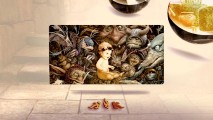 A piece of concept art in the gallery depicts Toby amidst goblins.