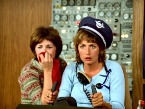 Shirleys hysterics do little to break Lavernes concentration on piloting in Season 3 premiere "Airport '59."