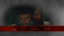 A bloody-faced Abby embraces Owen on the DVD's foggy main menu montage.