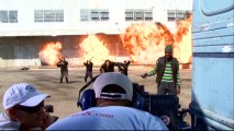 "Behind the Boom..." appears to be in front of the boom that ended Season 1.